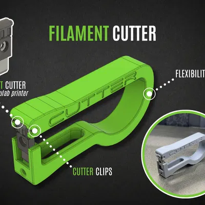 Dao Cắt Sợi Nhựa Chế Từ Phụ Tùng Máy In Bambulab