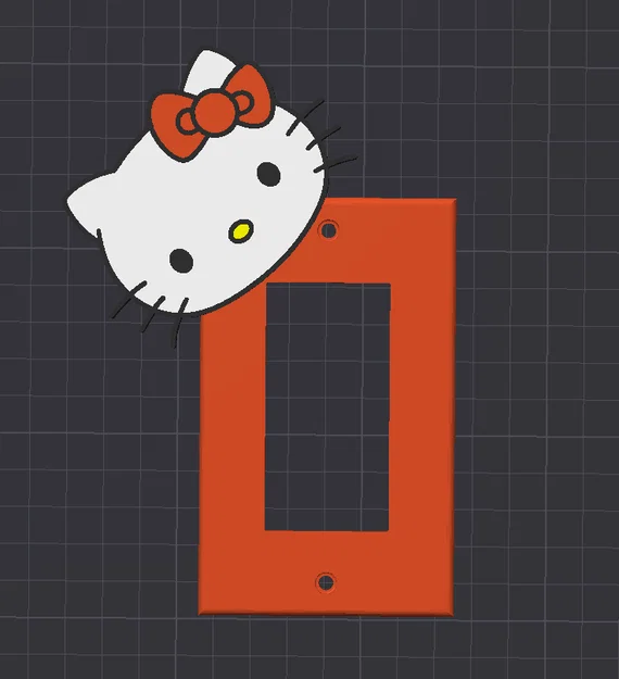 Nắp Công Tắc / Ổ Cắm Hello Kitty Decora - Image 2