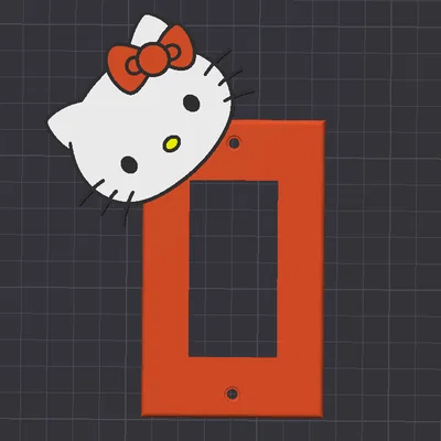 Nắp Công Tắc / Ổ Cắm Hello Kitty Decora