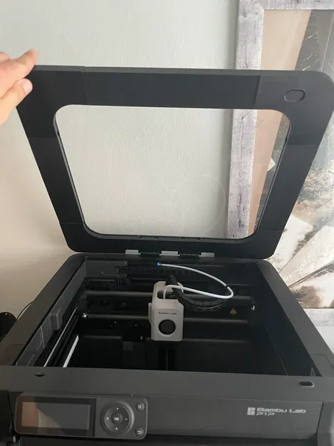 Cửa mica 3/16 inch, Nắp trên và Tay cầm - Image 2