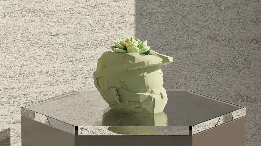 Chậu Cây "Master Chief" Từ Halo - Image 1