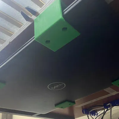 Giá đỡ laptop lớn hơn dưới bàn làm việc