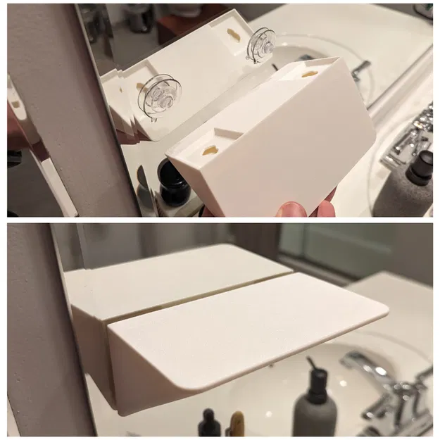 Kệ "nổi" bằng giác hút cho Phòng tắm, Nhà bếp và hơn thế nữa - Image 1