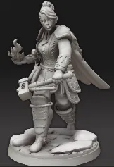 Mô Hình Mini Dnd Half Orc Cleric - Image 1