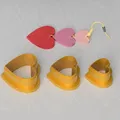 Khuôn Cắt Đất Sét Hình Ba Trái Tim Nhân Ngày Valentine - Thumbnail 2