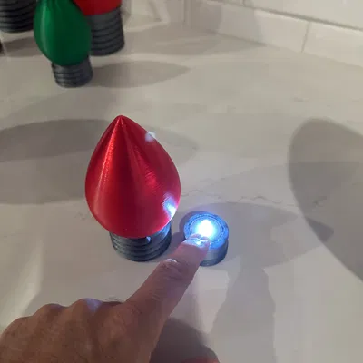 Đèn LED Siêu Sáng Giáng Sinh - Xoay để bật, không cần chế độ lọ