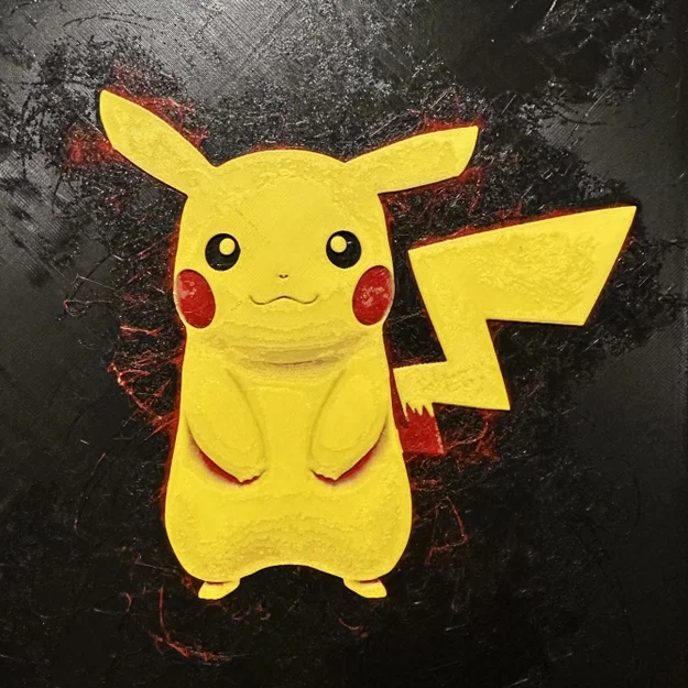 HueForge - Pikachu - Pokemon - Image 1