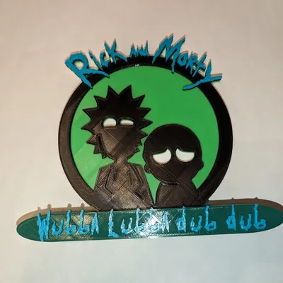 Kệ Đựng Biển Báo Rick and Morty