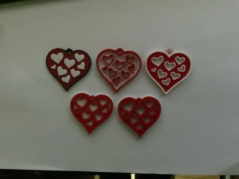 15 Trái Tim Tình Yêu, Móc Khóa Valentine / Mặt Dây Chuyền - Image 2