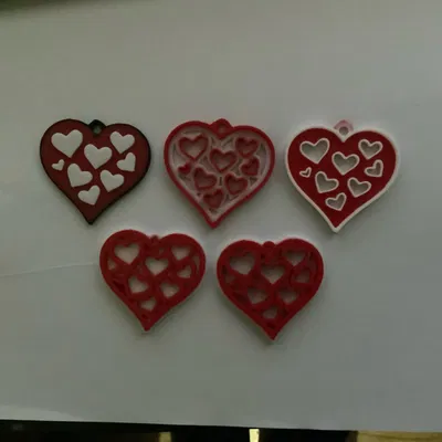 15 Trái Tim Tình Yêu, Móc Khóa Valentine / Mặt Dây Chuyền