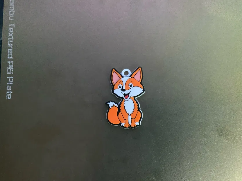 móc khóa/dây chuyền hồ ly felix dễ thương đa sắc màu - Image 2