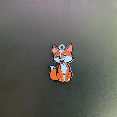 móc khóa/dây chuyền hồ ly felix dễ thương đa sắc màu