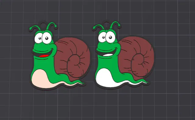 Móc khóa / Bạc dây chuyền ốc sên Dale dễ thương - Image 1