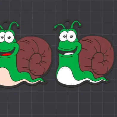 Móc khóa / Bạc dây chuyền ốc sên Dale dễ thương