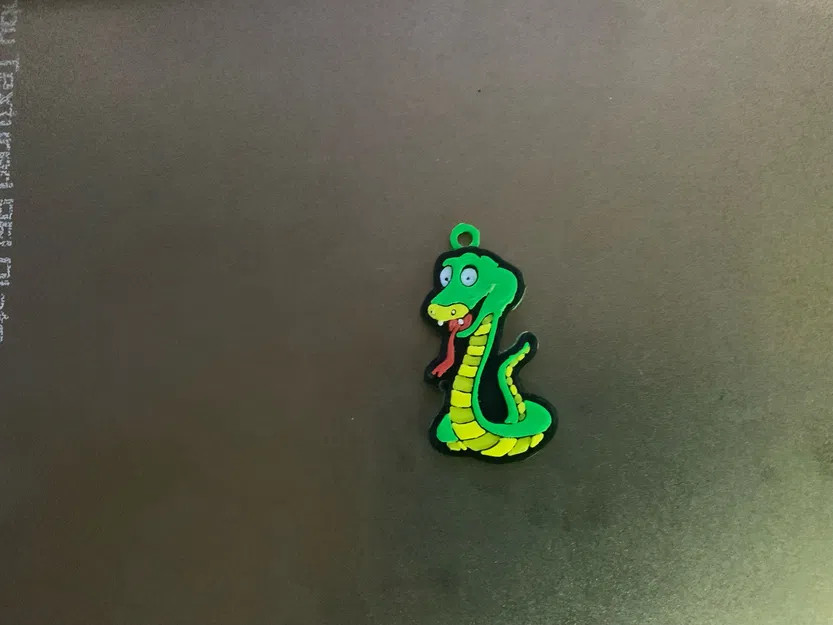 Móc khóa/Mặt dây chuyền hình con rắn Drake dễ thương - Image 2