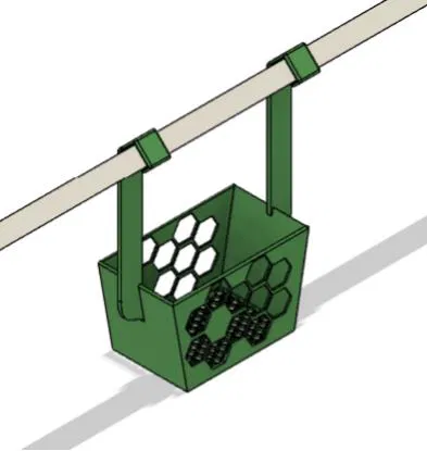 Kệ Đựng Dầu Gội, Dầu Xả Treo Thanh Vắt Khăn - Image 1