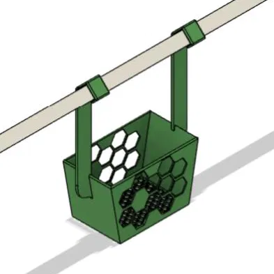 Kệ Đựng Dầu Gội, Dầu Xả Treo Thanh Vắt Khăn