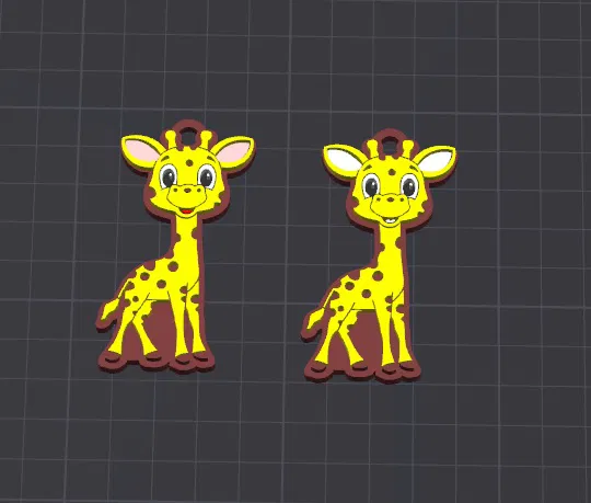 Móc Khóa / Mặt Dây Chuyền Jenny Hươu Cao Cổ Dễ Thương Nhiều Màu - Image 1