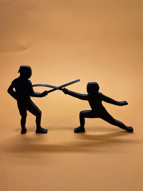 Tranh Trang Trí Tường Kiếm Thuật Art Deco Gắn Tủ Lạnh - Image 6