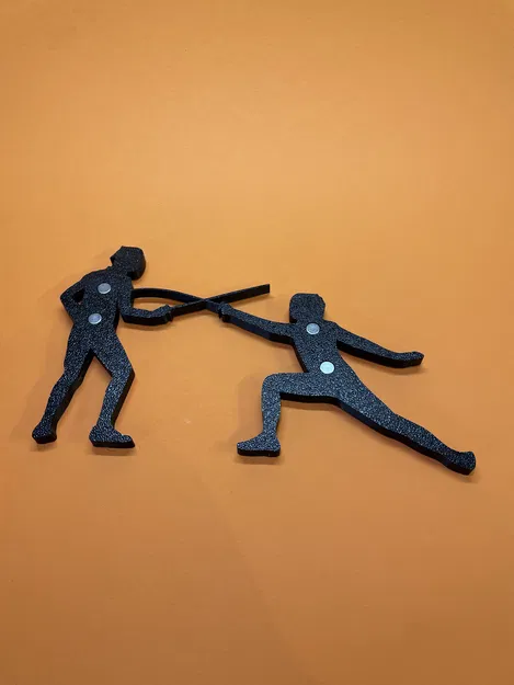 Tranh Trang Trí Tường Kiếm Thuật Art Deco Gắn Tủ Lạnh - Image 8