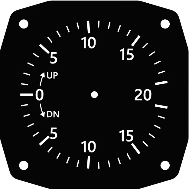 Đồng Hồ Đo Tốc Độ Tăng Giảm Độ Cao (Variometer) Cho Giả Lập Bay - Image 2
