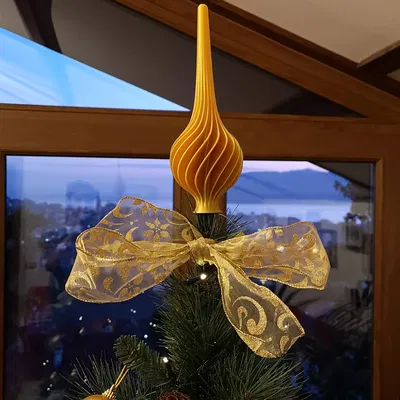 Chóp Cây Thông Noel Hình Xoắn Ốc