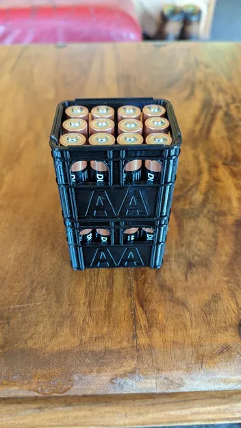 Thùng bia xếp chồng đựng pin - Image 1