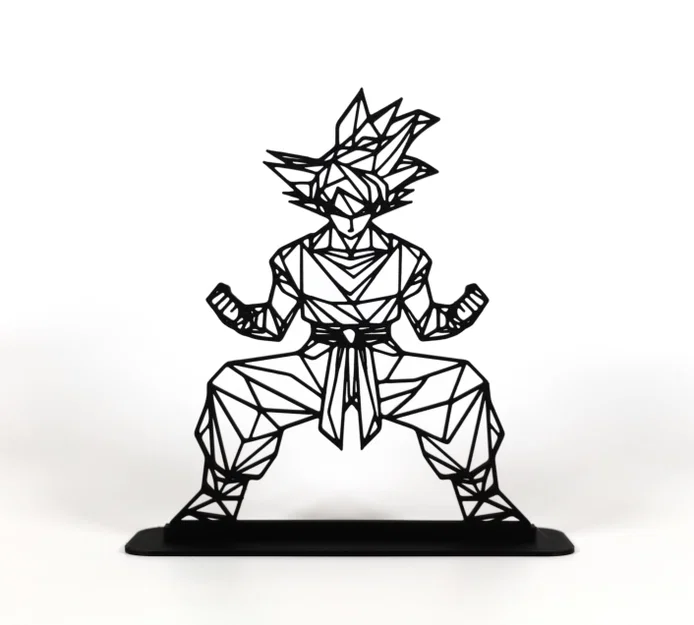 Goku Hình Học Low Poly - Image 1