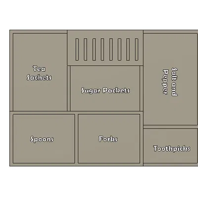 Hộp Đựng Đồ Nhà Bếp (Trà, Đường, Muỗng Nĩa, v.v.)