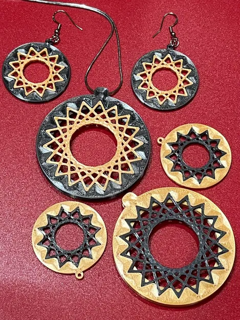 Bông Tai và Mặt Dây Chuyền Hình Sao Băng: In Dễ, Đẹp Lung Linh - Image 3