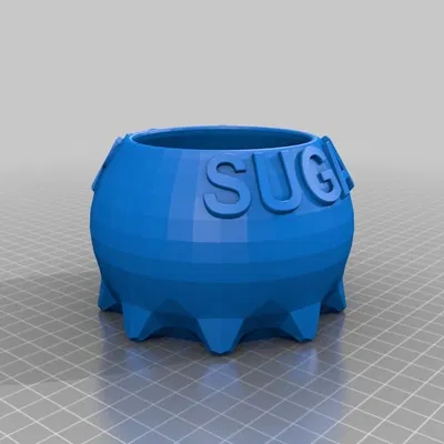 Tô đựng đường có lỗ cắm muỗng