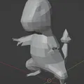 Charmander Phong Cách Low Poly - Thumbnail 1
