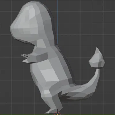 Charmander Phong Cách Low Poly