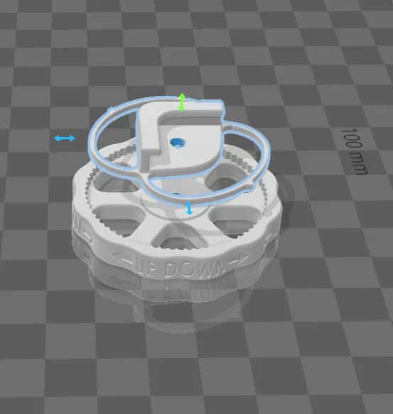 Núm chỉnh mặt bàn CZ 300 Crazy3dPrint có khóa - Image 2