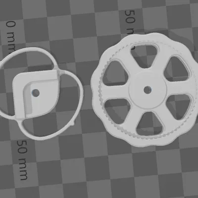 Núm chỉnh mặt bàn CZ 300 Crazy3dPrint có khóa