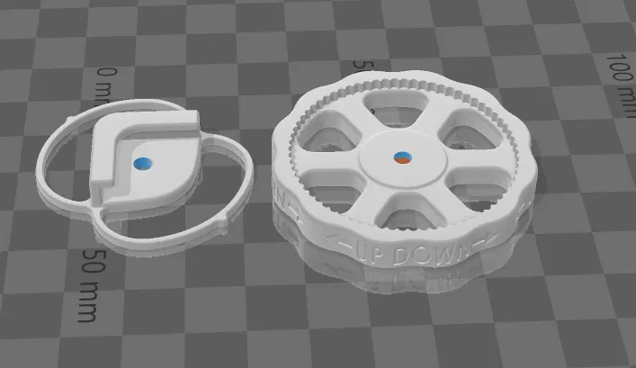 Núm chỉnh mặt bàn CZ 300 Crazy3dPrint có khóa - Image 5