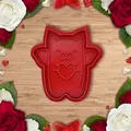 Khuôn Cắt Bánh Valentine Mèo Yêu Thương - Thumbnail 2