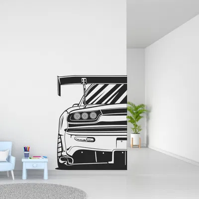 Tranh Trang Trí Tường Mazda RX-7 Silhouette, 2D