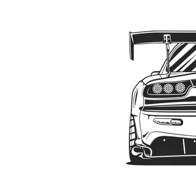 Tranh Trang Trí Tường Mazda RX-7 Silhouette, 2D