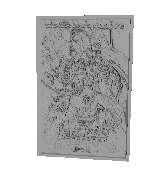 Ảnh Lithophane Poster Phim Avengers Endgame - Image 1