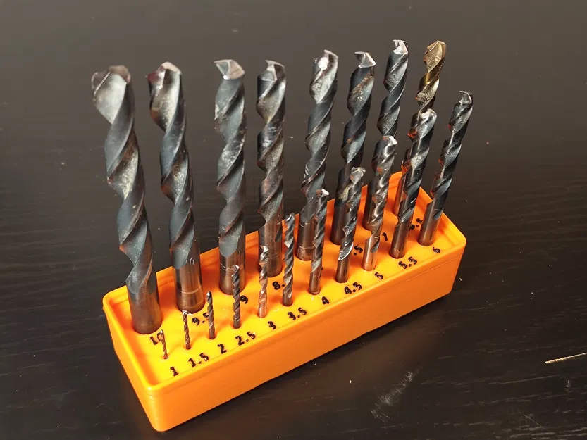 Giá đỡ mũi khoan Gridfinity theo hệ mét - Image 1