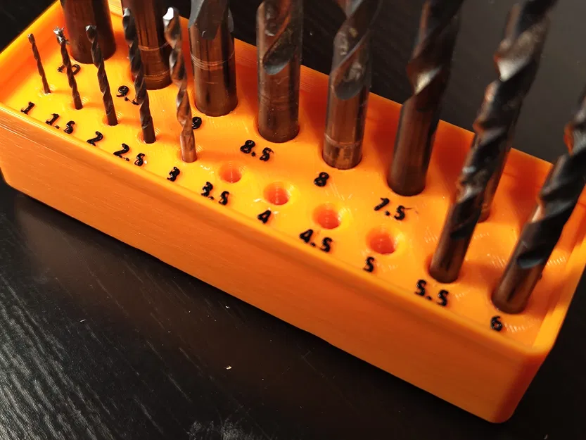 Giá đỡ mũi khoan Gridfinity theo hệ mét - Image 2