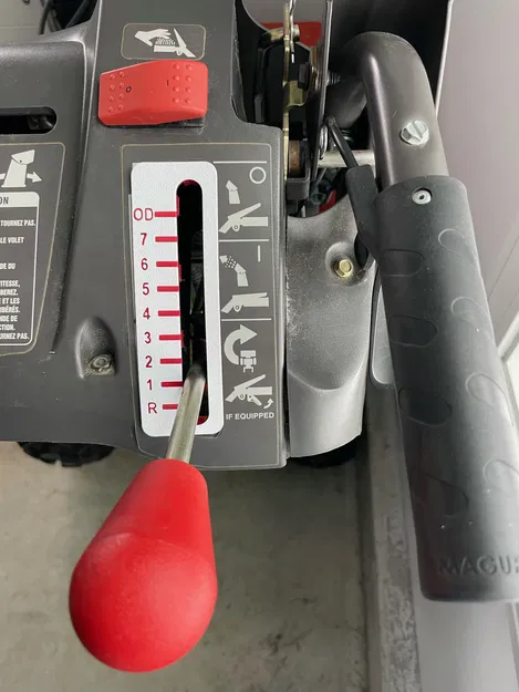 Bộ chọn tốc độ cần số cho máy thổi tuyết Showblower - Image 1