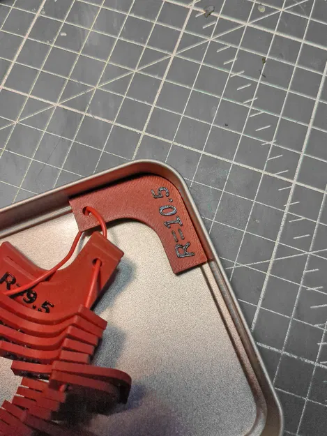 Khuôn đo bán kính bằng Inch - Bộ đầy đủ sẵn sàng in hoặc tùy chỉnh - Image 4