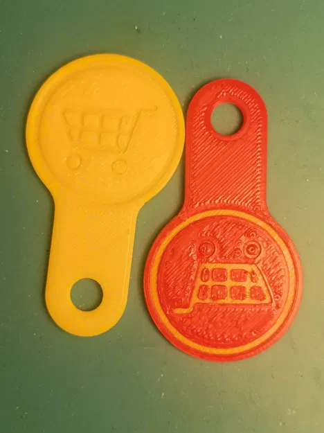 Móc Khóa Tiền Xe Đẩy Siêu Thị - Image 1