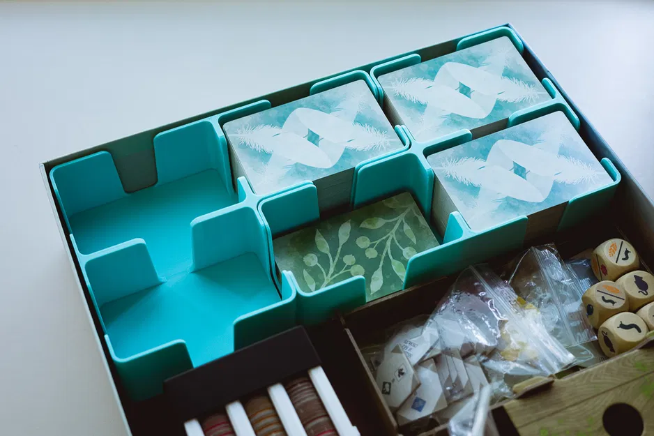 Khay đựng thẻ và Chuồng chim cho Game Board Wingspan - Image 1