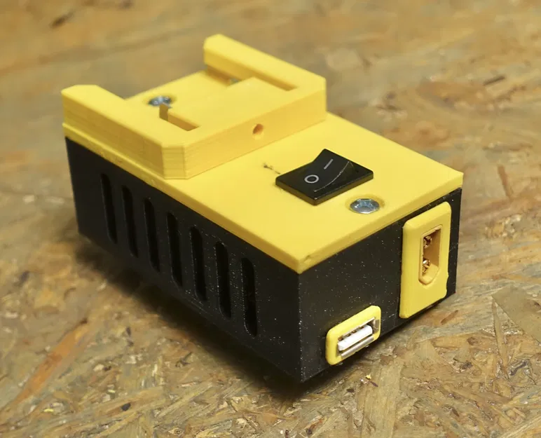 Adapter Pin Parkside Aku 20V Cho Máy In 3D Có Cổng USB 5V - Image 1