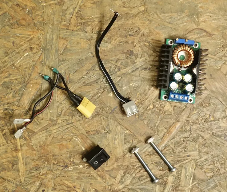 Adapter Pin Parkside Aku 20V Cho Máy In 3D Có Cổng USB 5V - Image 5