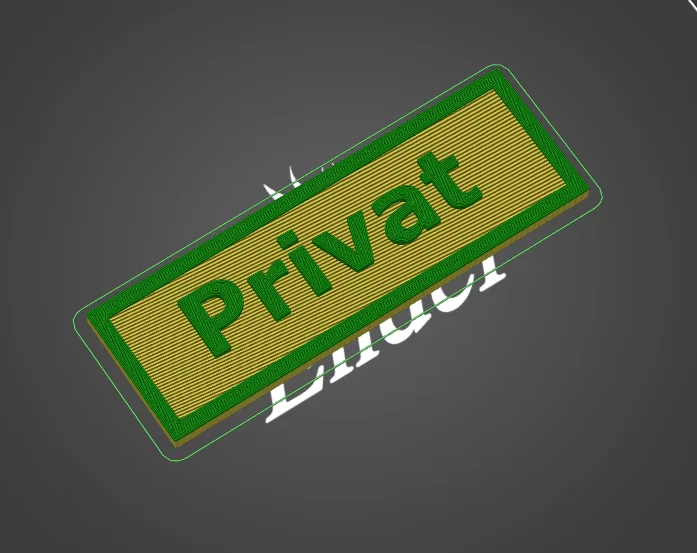 Biển Báo Riêng Tư "Privat Schild" - Image 1