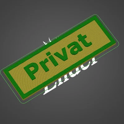 Biển Báo Riêng Tư "Privat Schild"